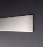 Stainless steel flat self adhesive covers 1mtr